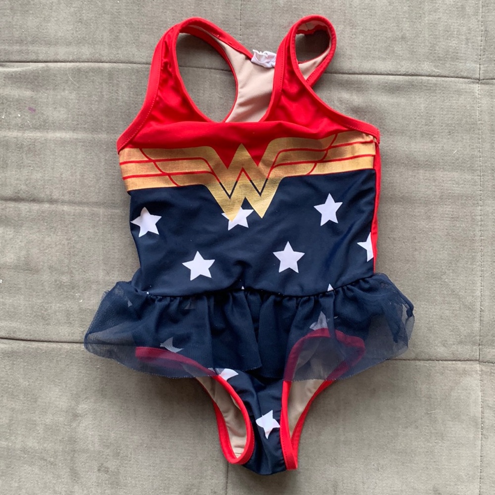 Wonder Woman swimsuit, size 4.